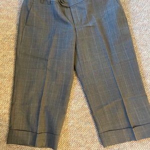 Banana Republic Shorts Womens Sz 6 Gray/blue Bermuda Stretch